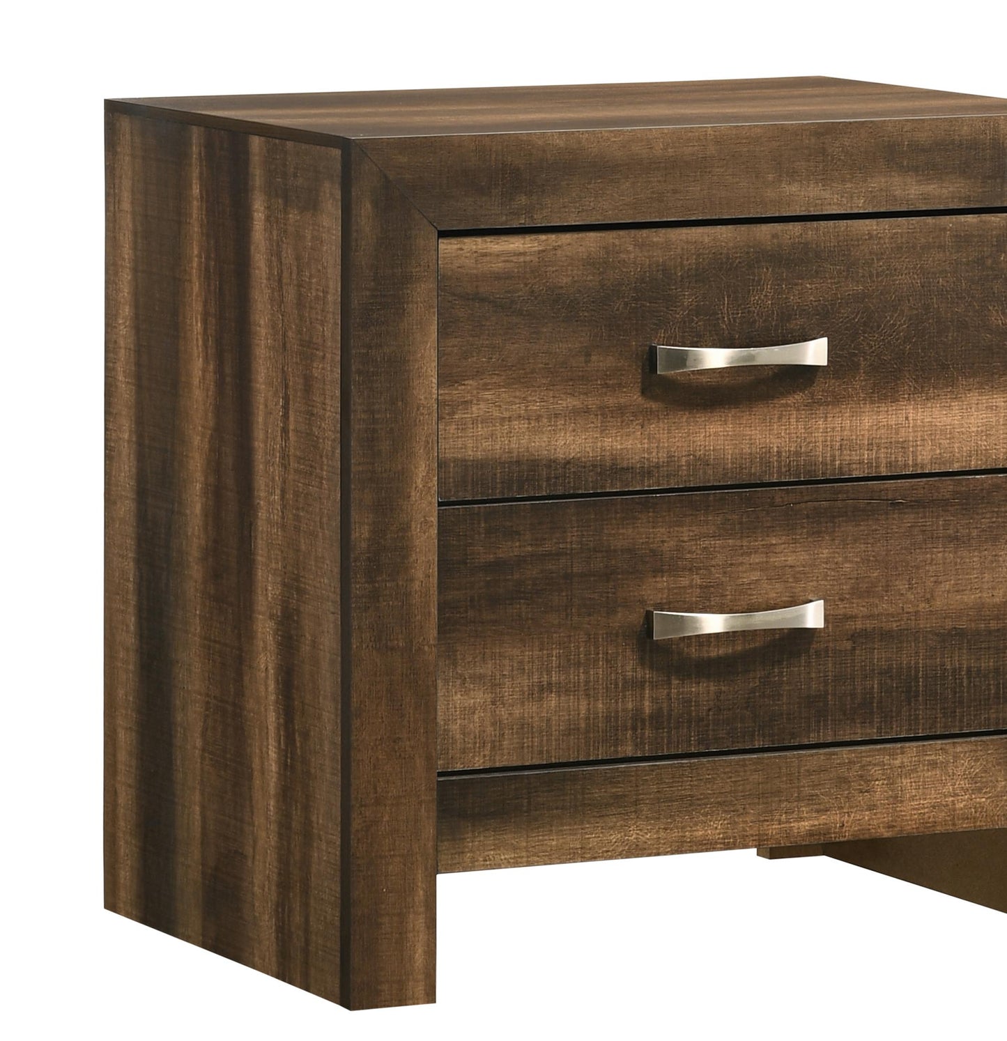 Yasmine Brown Modern Style Nightstand in Espresso finish Wood Cosmos Furniture