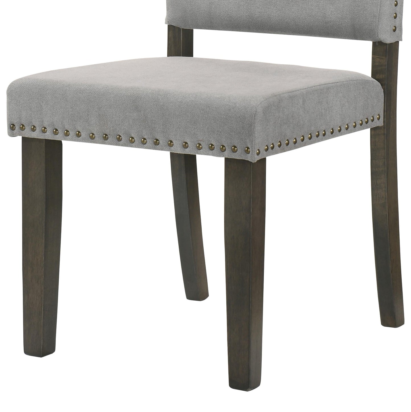 Asbury Transitional Style Dining Chair in Gray Fabric Cosmos Furniture