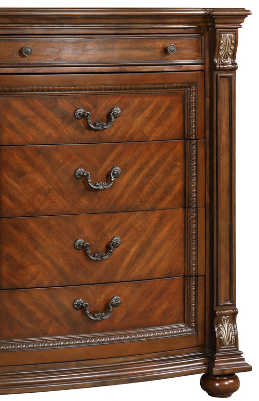 Viviana Traditional Style Chest in Caramel finish Wood Cosmos Furniture