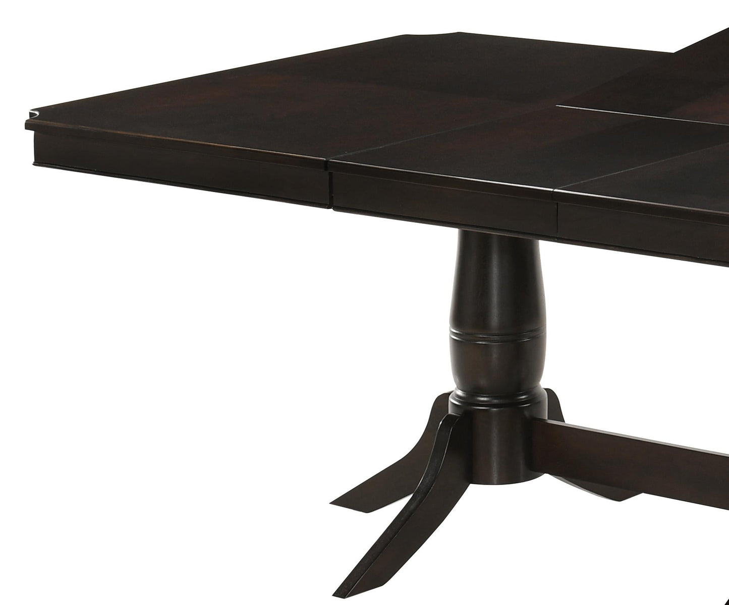 Windsor Contemporary Style Dining Table in Chocolate finish Wood Cosmos Furniture