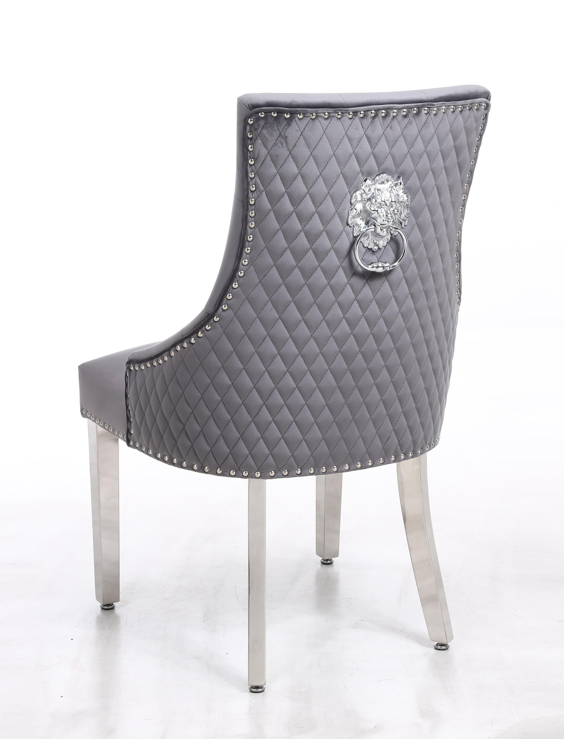 Leo Transitional Style Gray Accent Chair Cosmos Furniture