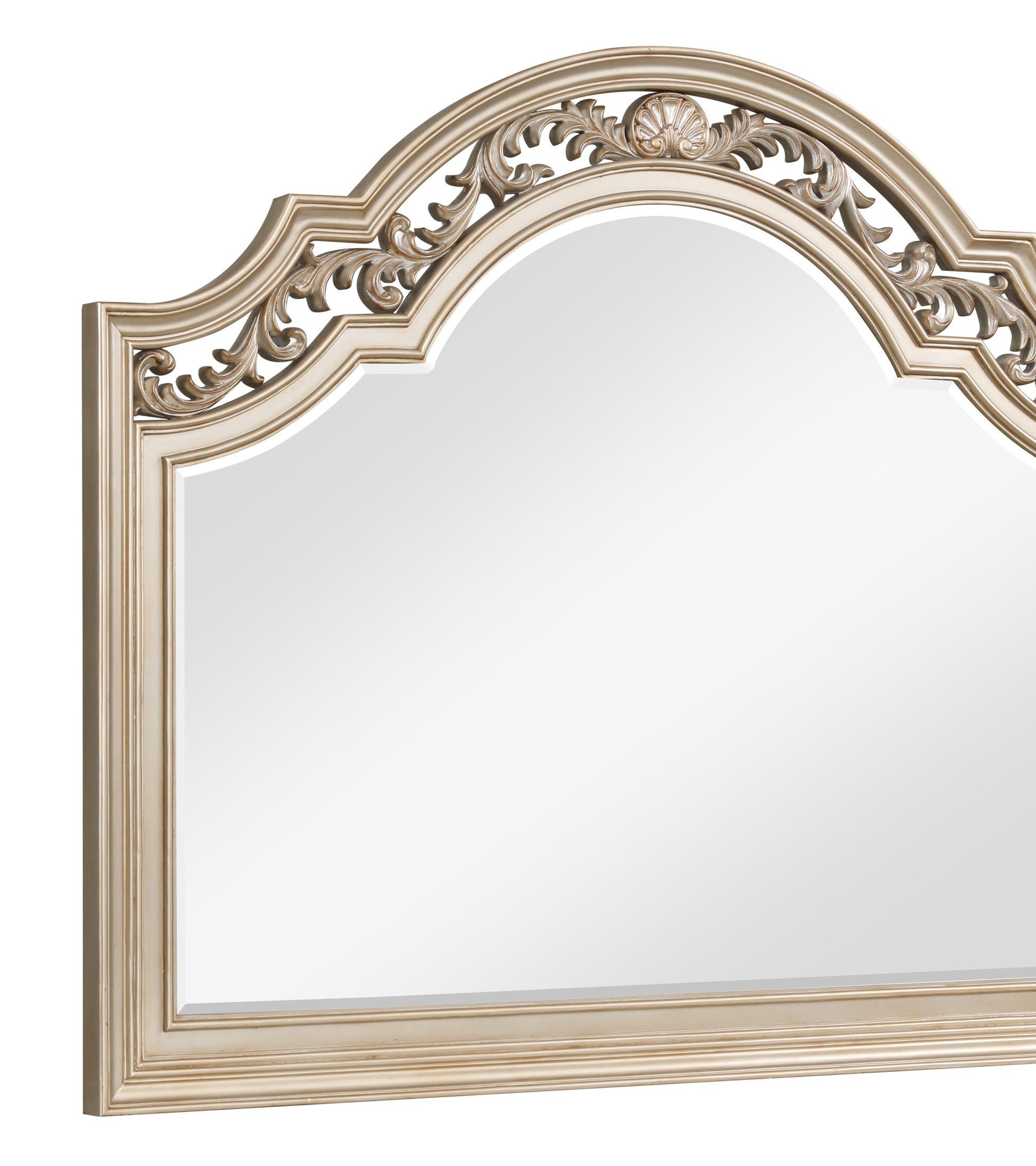 Valentina Traditional Style Mirror in Gold finish Wood Cosmos Furniture