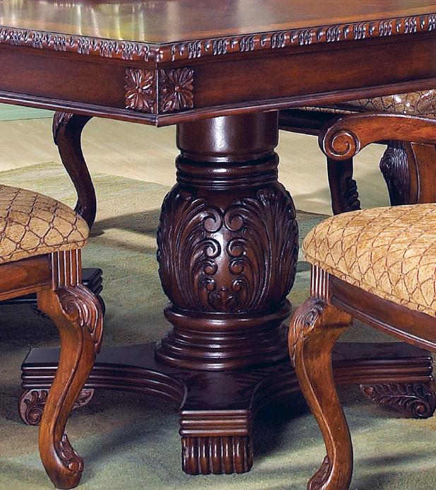 Veronica Cherry Traditional Style Dining Table in Cherry finish Wood Cosmos Furniture