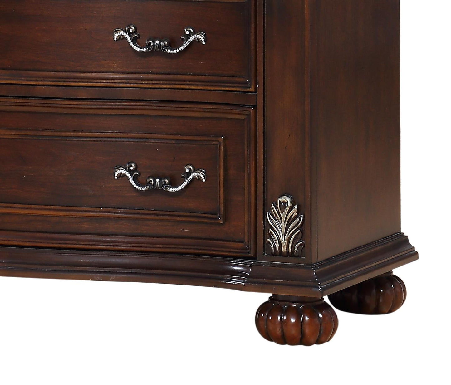 Rosanna Traditional Style Chest in Cherry finish Wood Cosmos Furniture