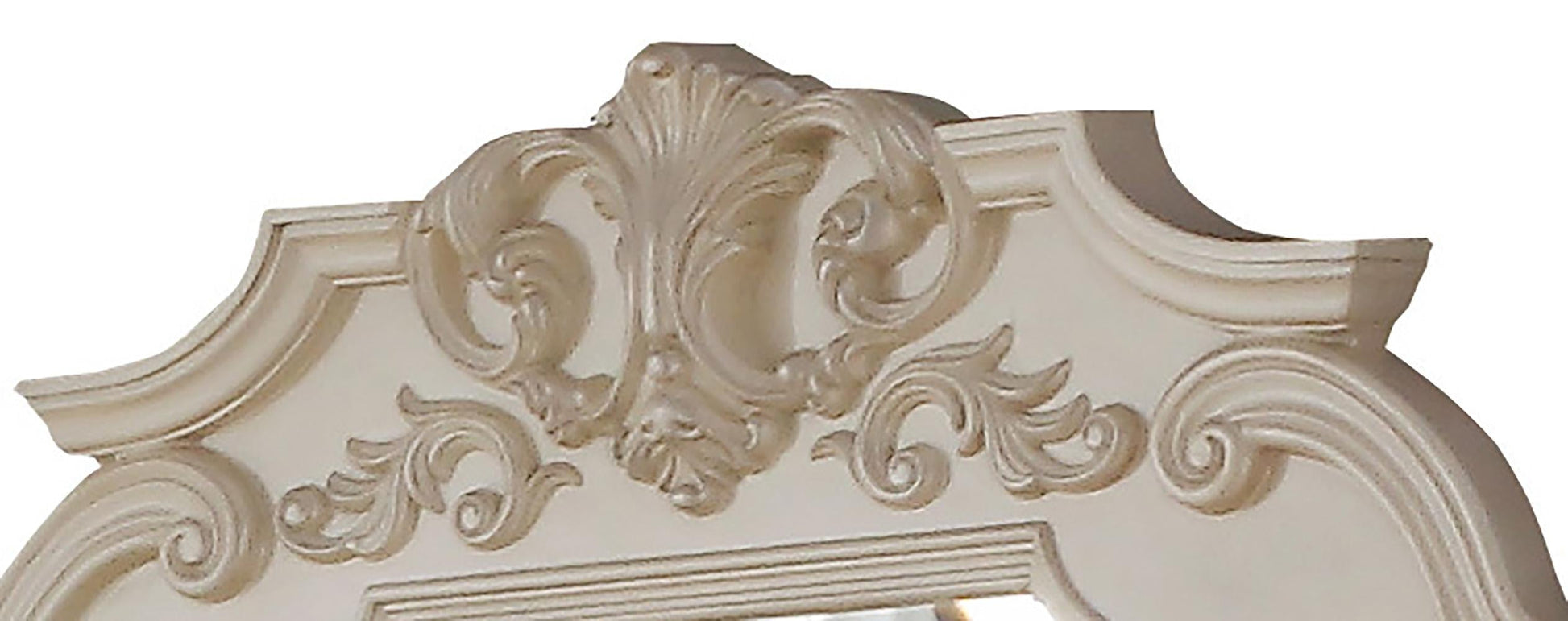 Victoria Traditional Style Mirror in Off-White finish Wood Cosmos Furniture