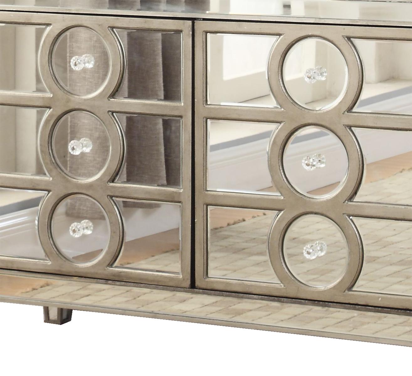 Brooklyn Contemporary Style Dining Server in Silver finish Wood Cosmos Furniture