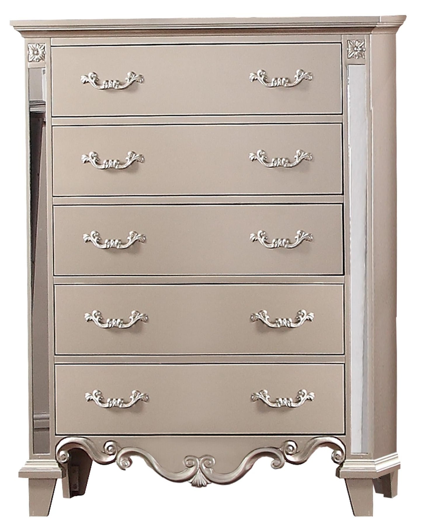 Sonia Contemporary Style Chest in Beige finish Wood Cosmos Furniture