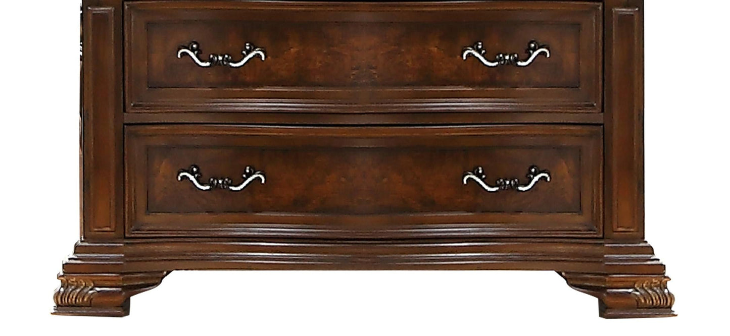 Santa Monica Traditional Style Chest in Cherry finish Wood Cosmos Furniture