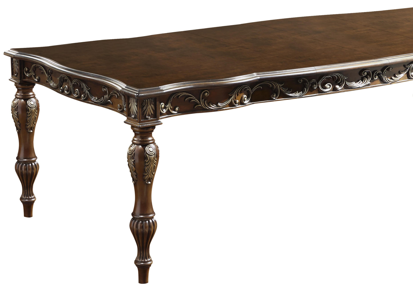 Rosanna Traditional Style Dining Table in Cherry finish Wood Cosmos Furniture