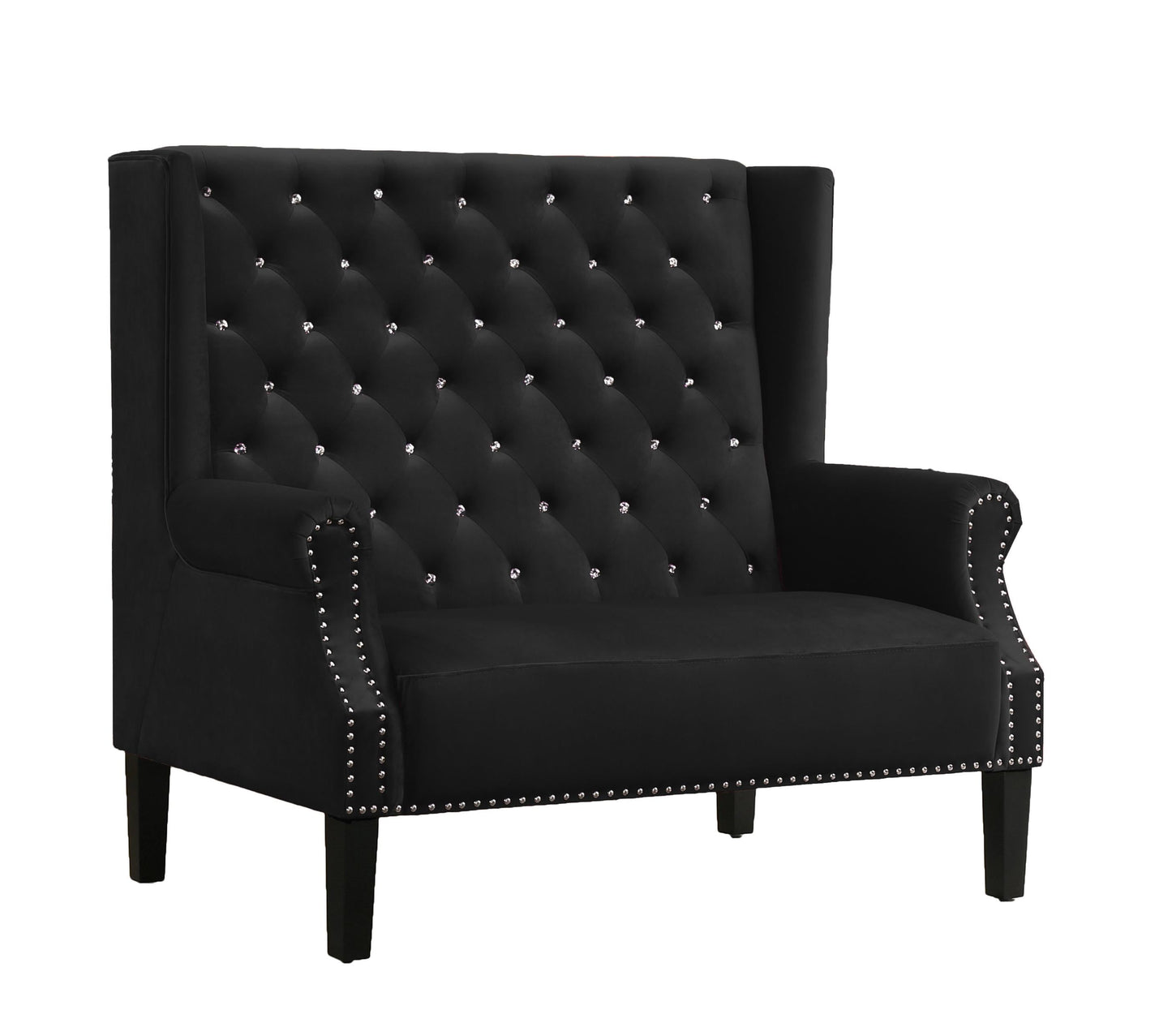 Lexi Transitional Style Black Accent Chair Cosmos Furniture