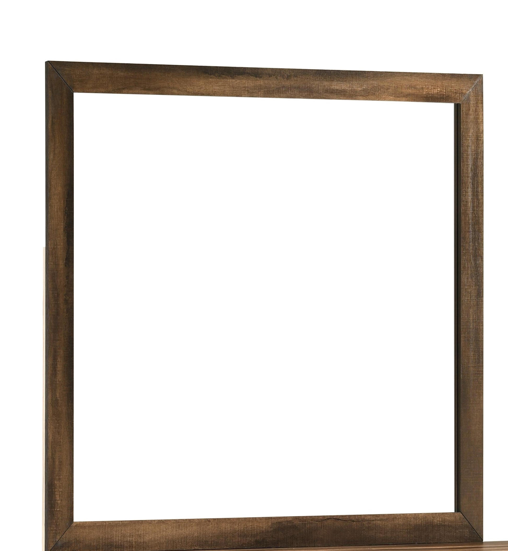 Yasmine Brown Modern Style Mirror in Espresso finish Wood Cosmos Furniture