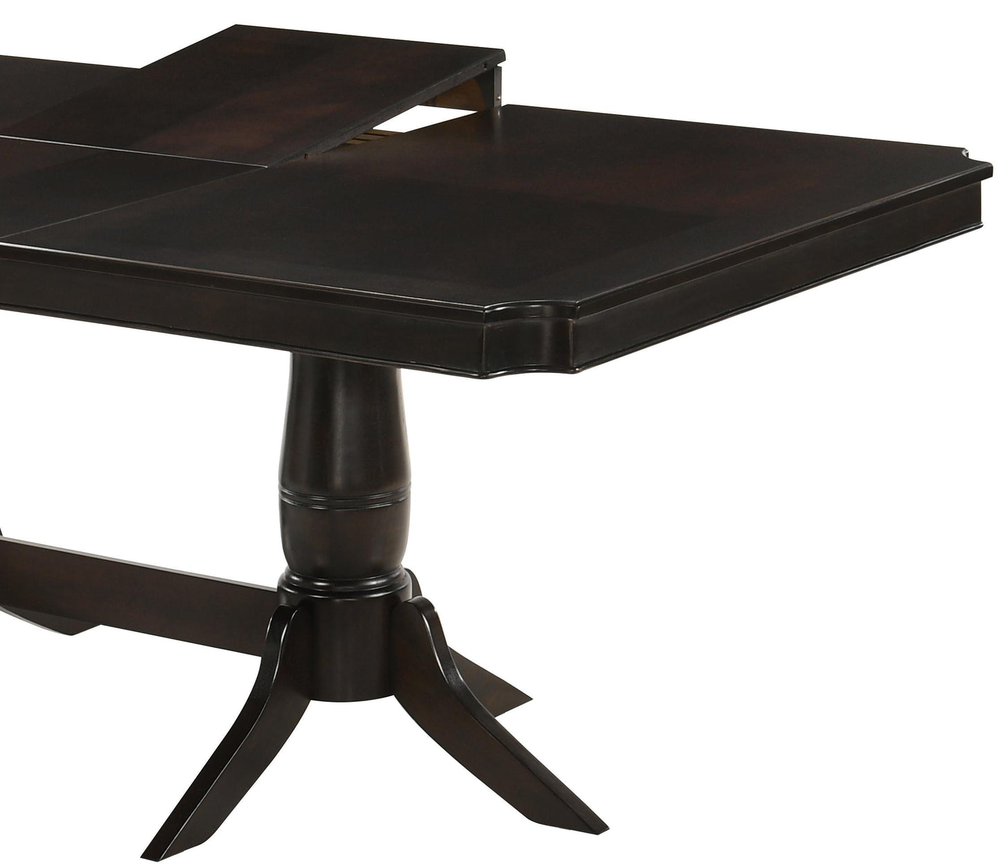 Windsor Contemporary Style Dining Table in Chocolate finish Wood Cosmos Furniture