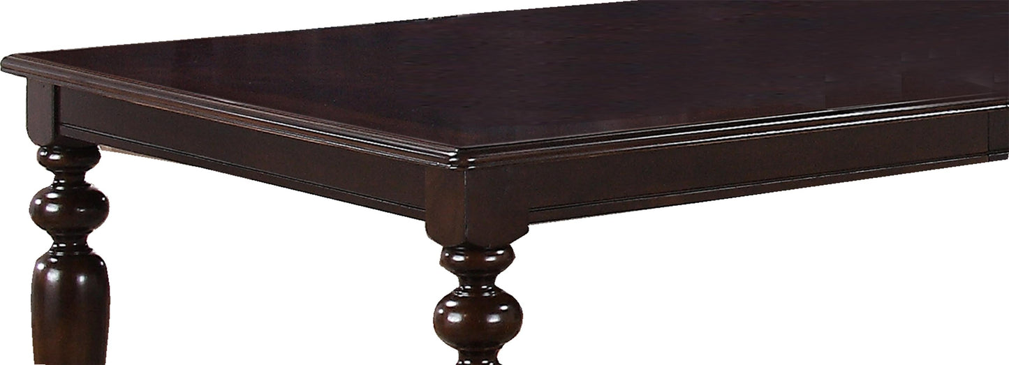 Zora Transitional Style Dining Table in Cherry finish Wood Cosmos Furniture