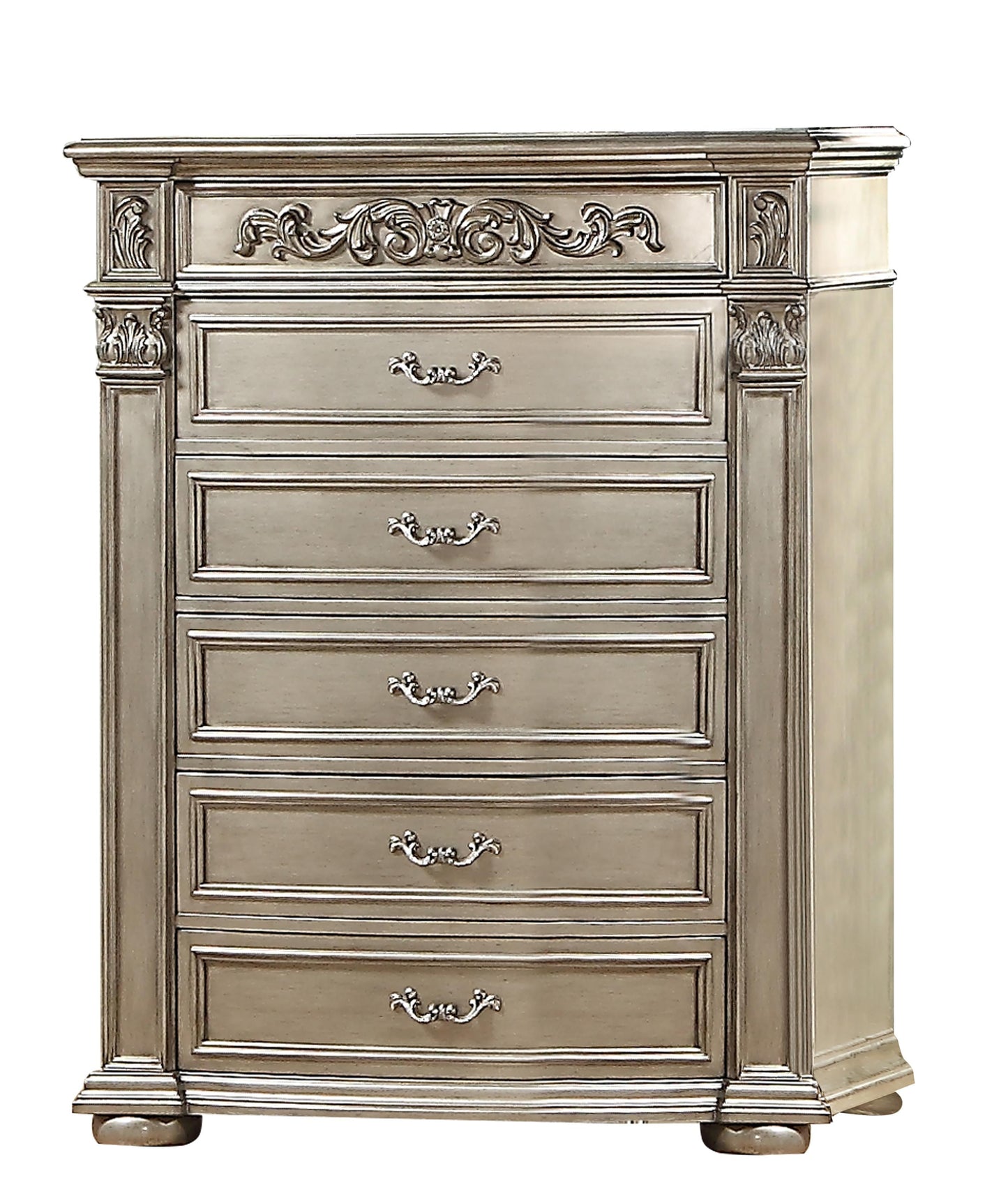 Platinum Traditional Style Chest in Gold finish Wood Cosmos Furniture