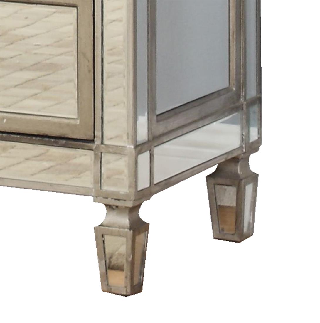 Brooklyn Contemporary Style Dining Server in Silver finish Wood Cosmos Furniture