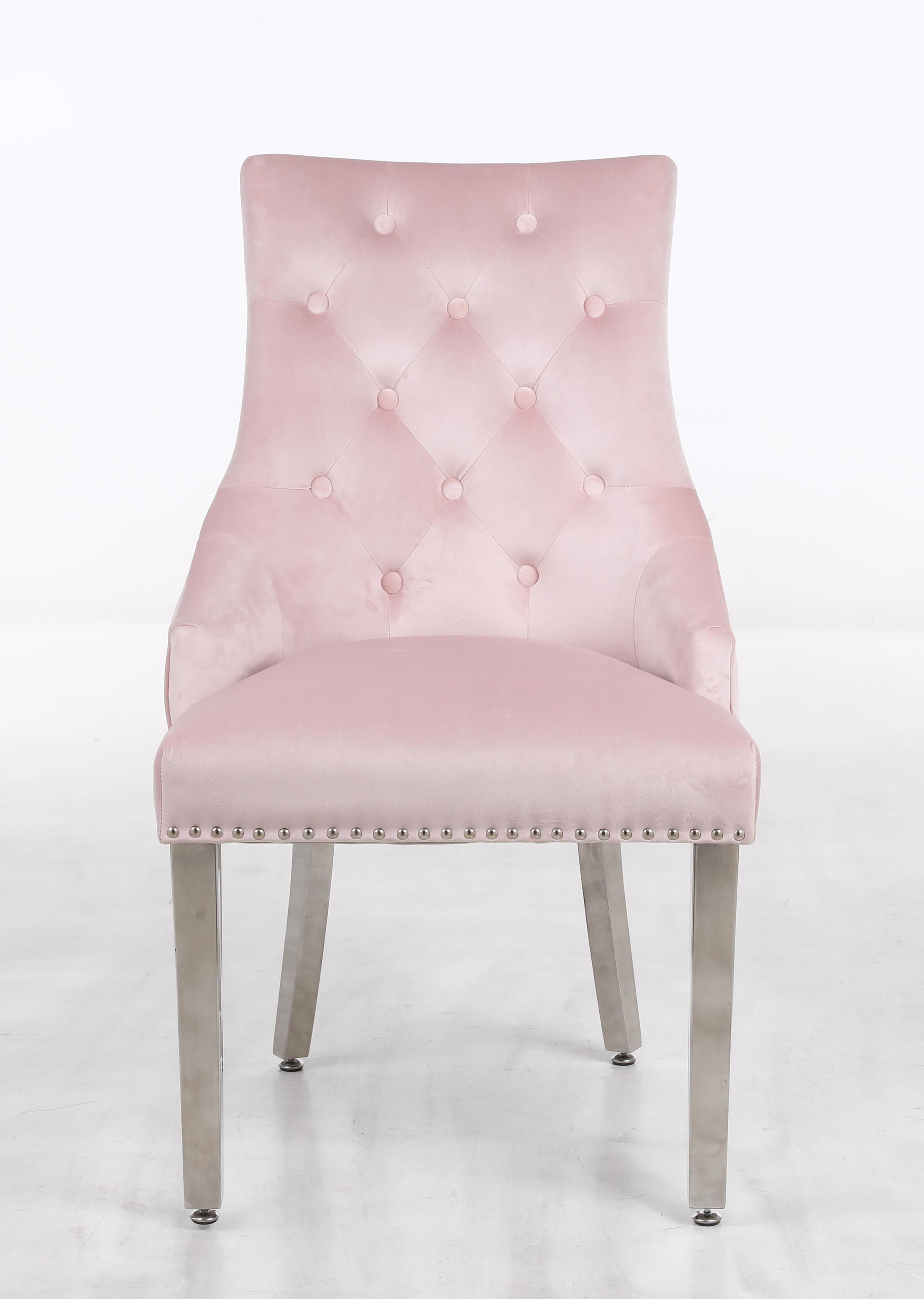 Leo Transitional Style Pink Accent Chair Cosmos Furniture