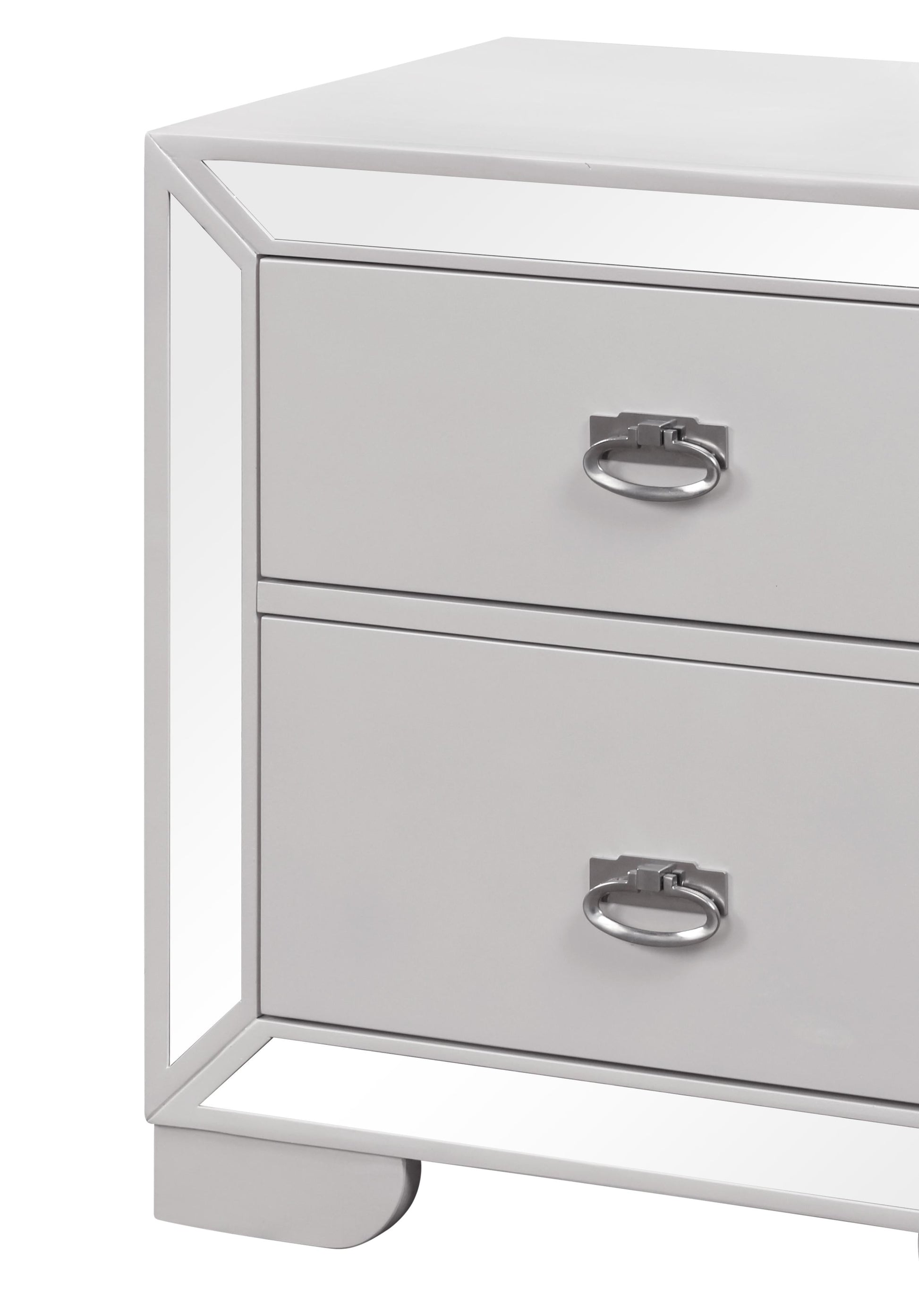 Grand Gloria Contemporary Style Nightstand in White finish Wood Cosmos Furniture