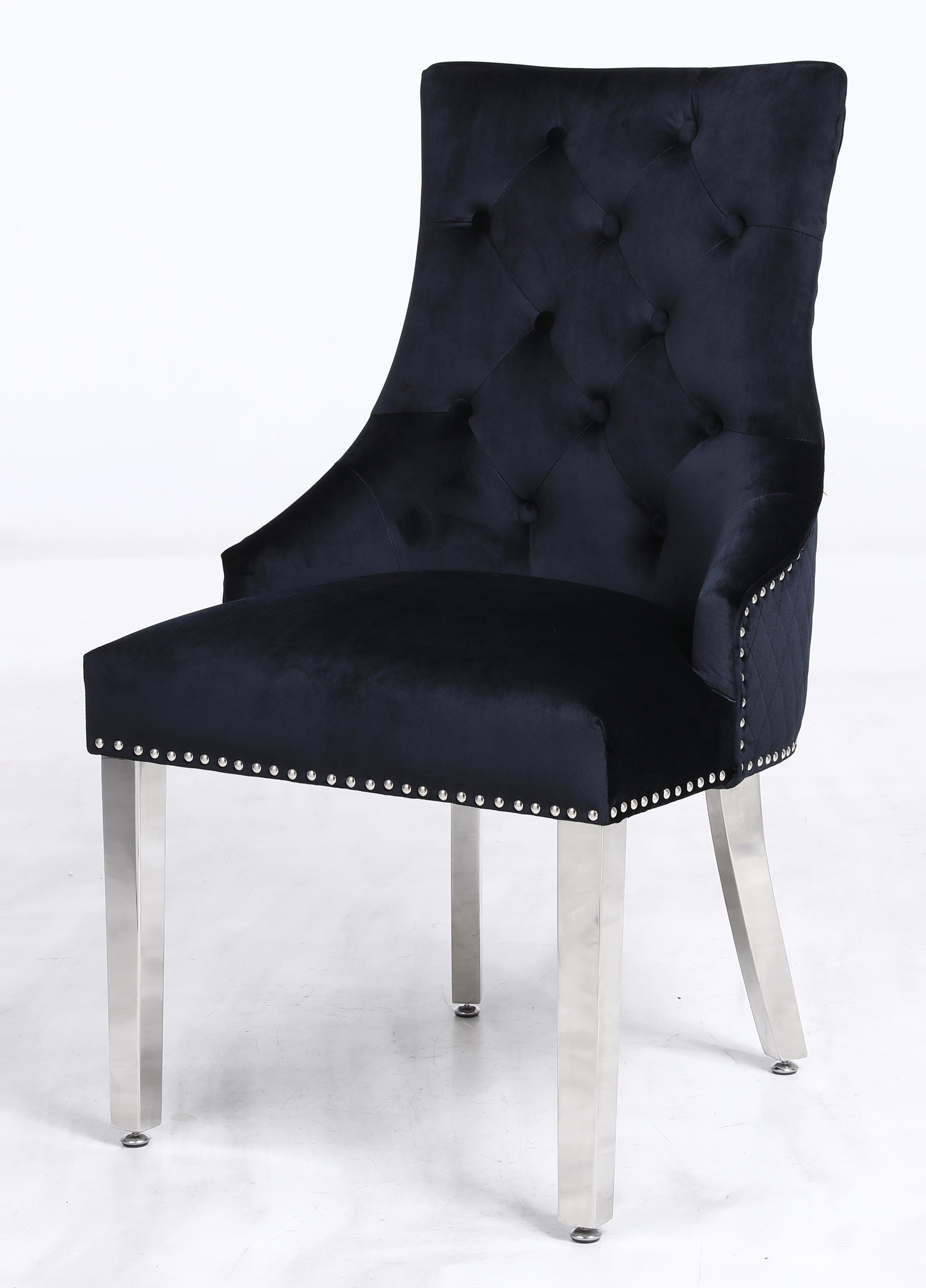 Leo Transitional Style Black Accent Chair Cosmos Furniture