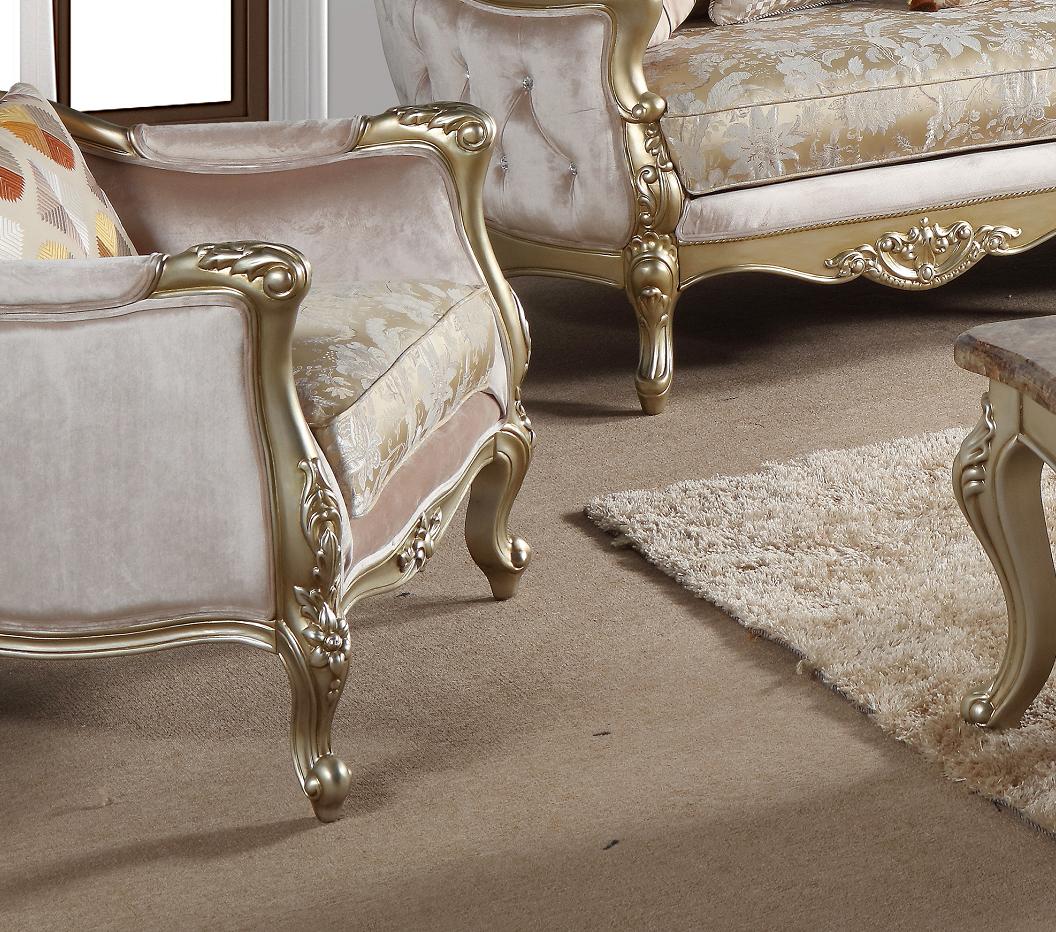 Diana Traditional Style Chair in Champagne finish Wood Cosmos Furniture