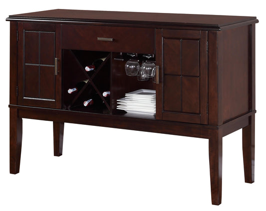 Era Transitional Style Dining Server in Espresso finish Wood Cosmos Furniture