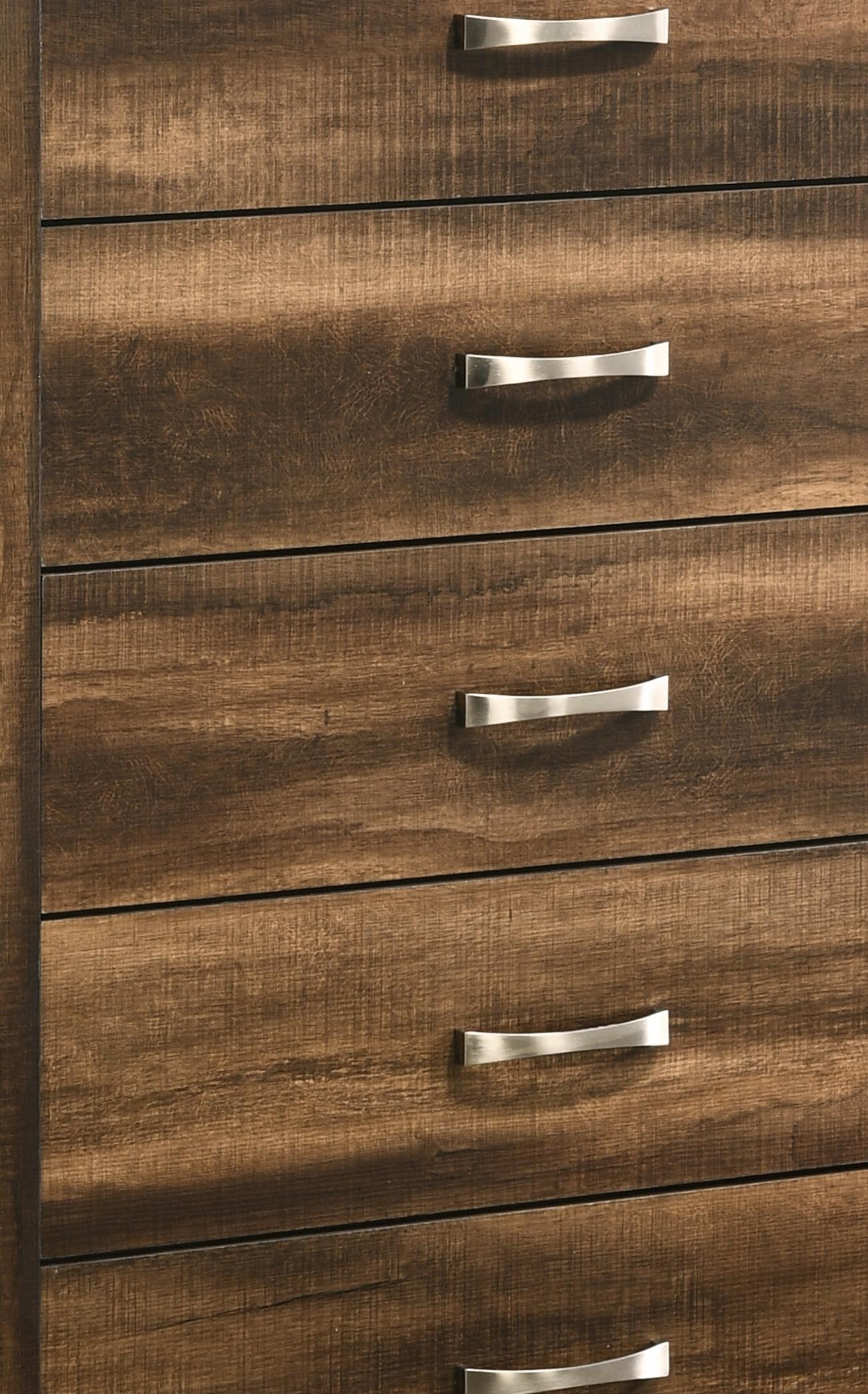 Yasmine Brown Modern Style Chest in Espresso finish Wood Cosmos Furniture