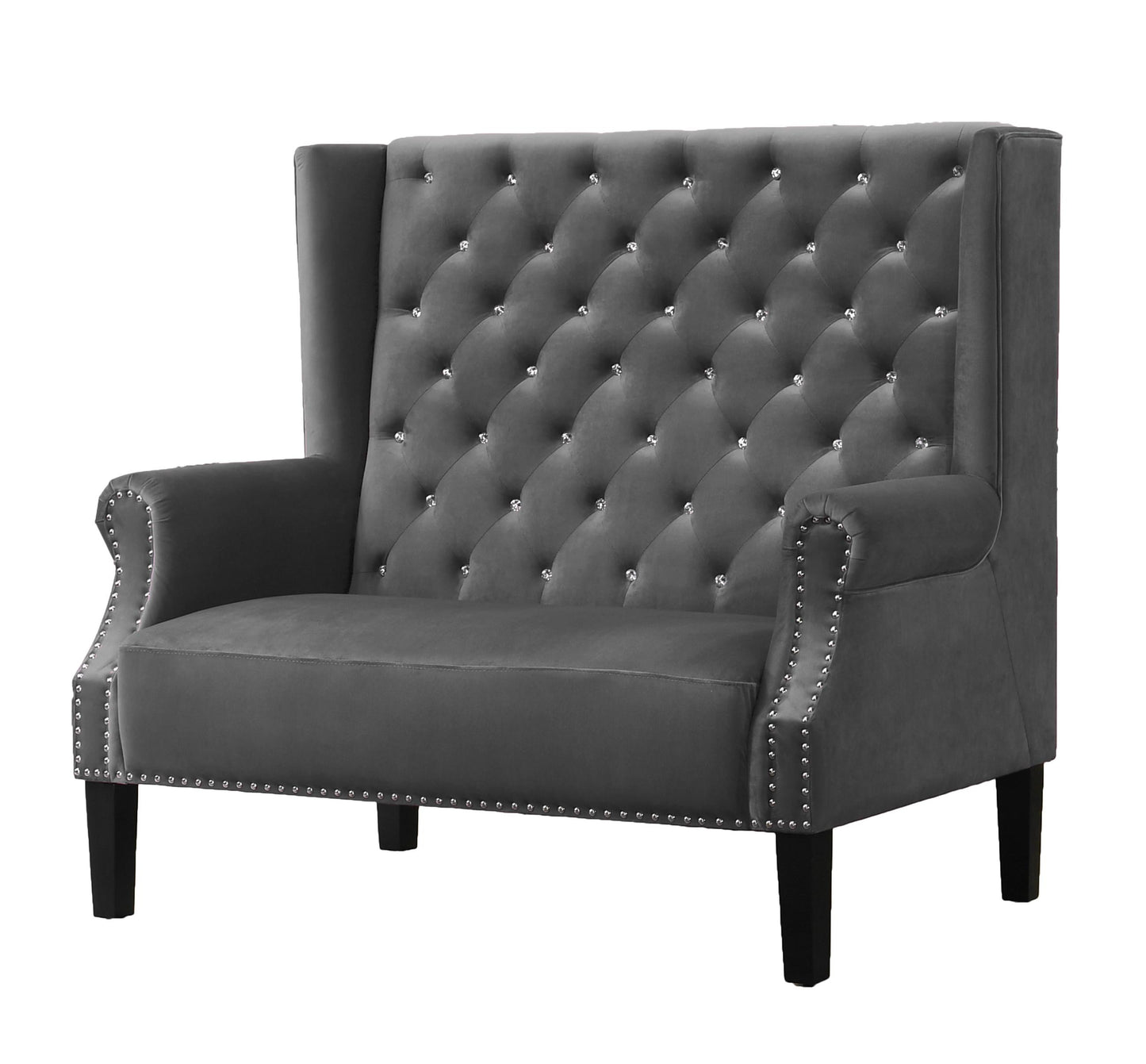 Lexi Transitional Style Silver Accent Chair Cosmos Furniture