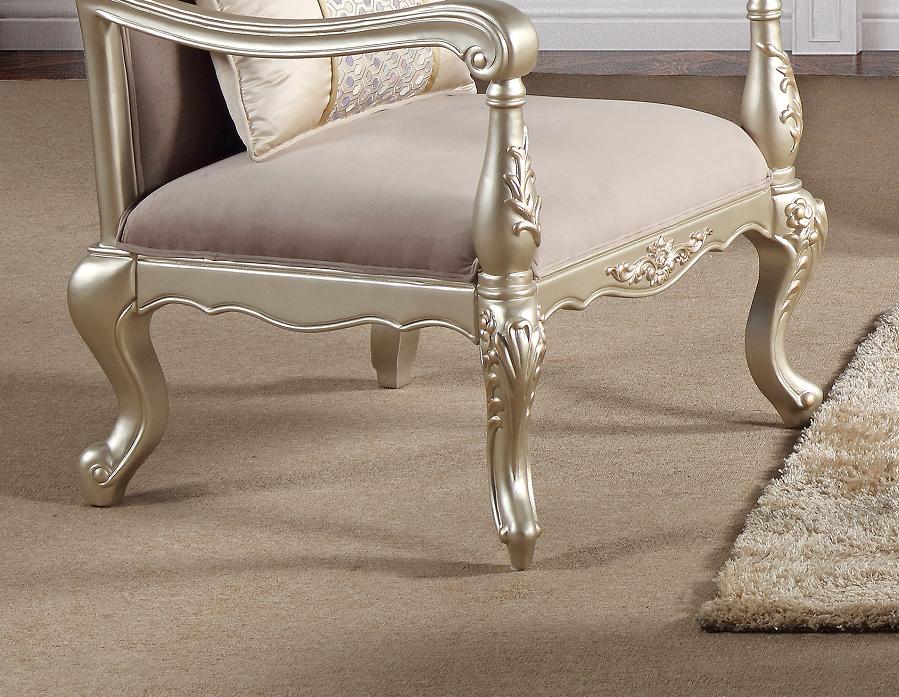 Diana Traditional Style Chair in Champagne finish Wood Cosmos Furniture