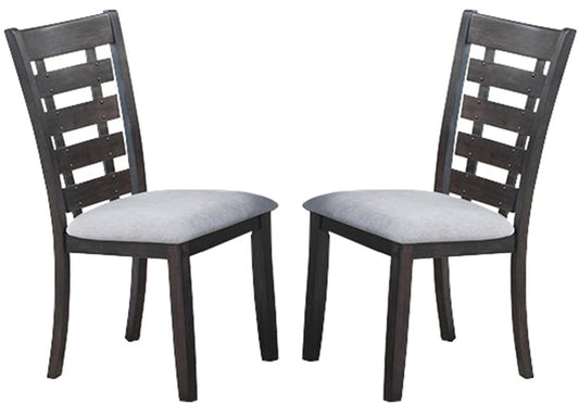 Bailey Transitional Style Dining Chair in Gray finish Wood Cosmos Furniture