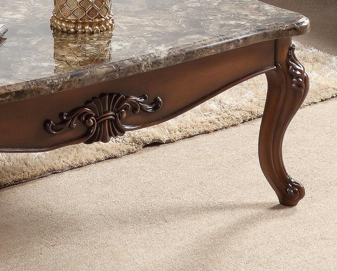 Anne Traditional Style End Table in Cherry finish Wood Cosmos Furniture