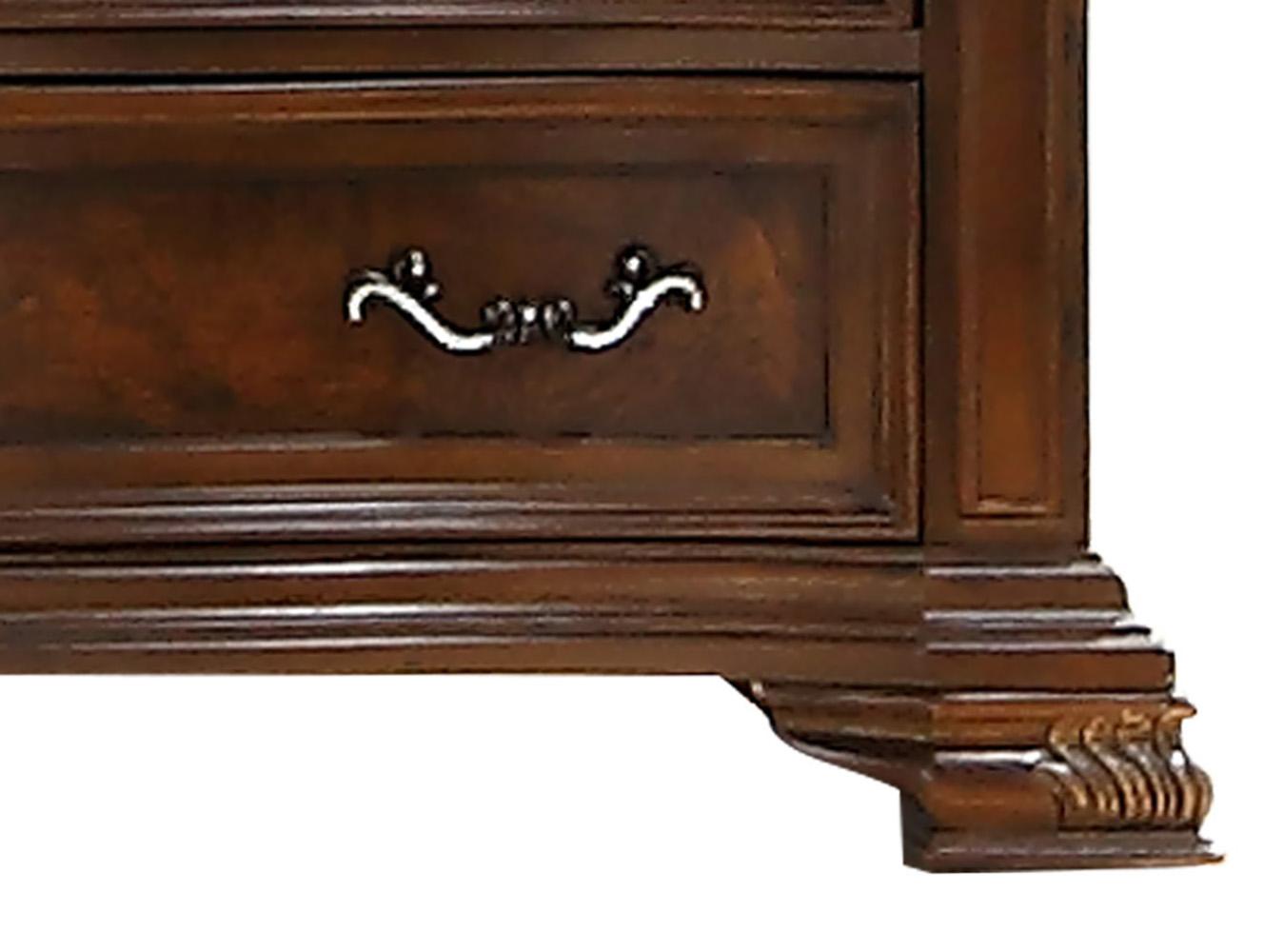 Santa Monica Traditional Style Chest in Cherry finish Wood Cosmos Furniture