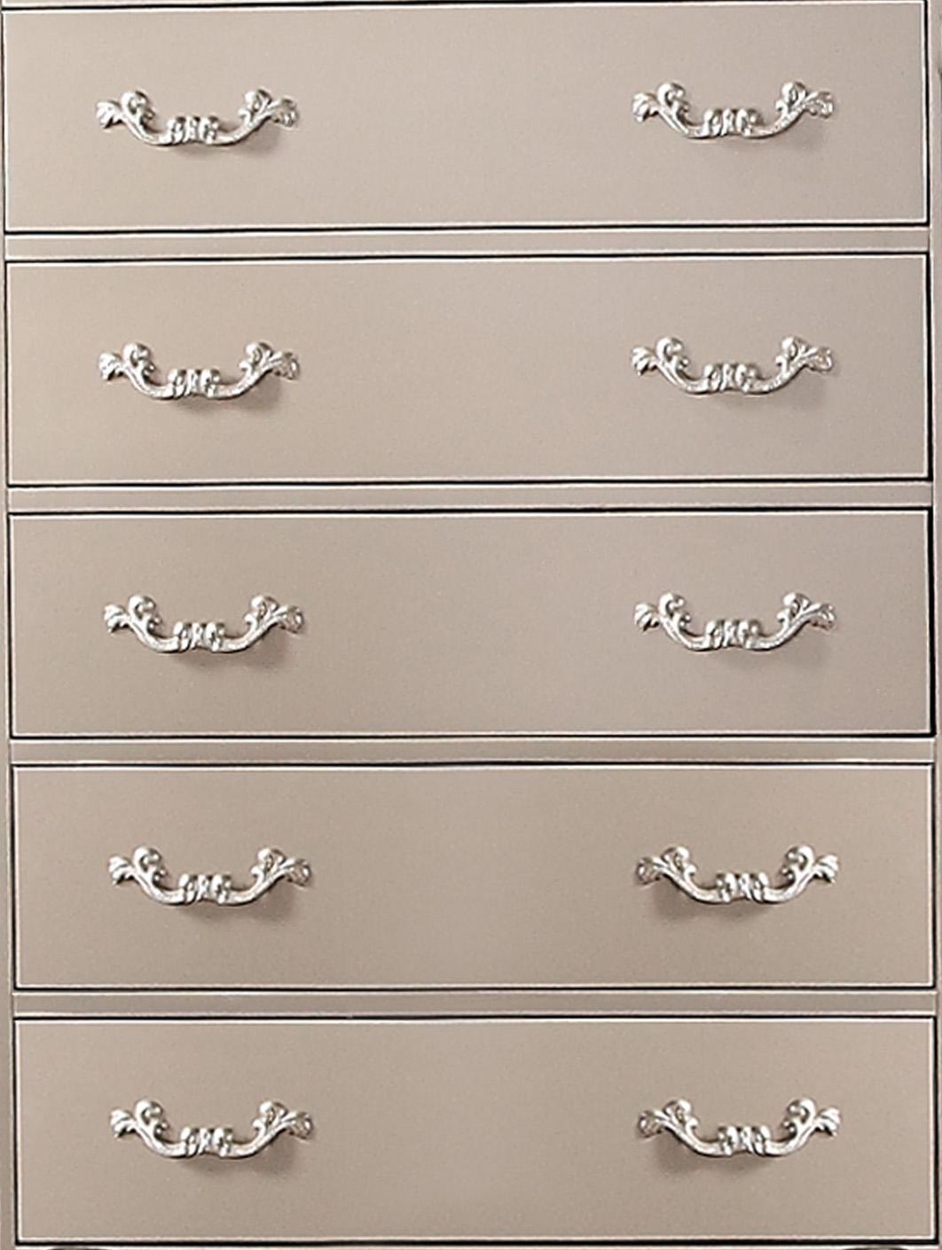 Sonia Contemporary Style Chest in Beige finish Wood Cosmos Furniture