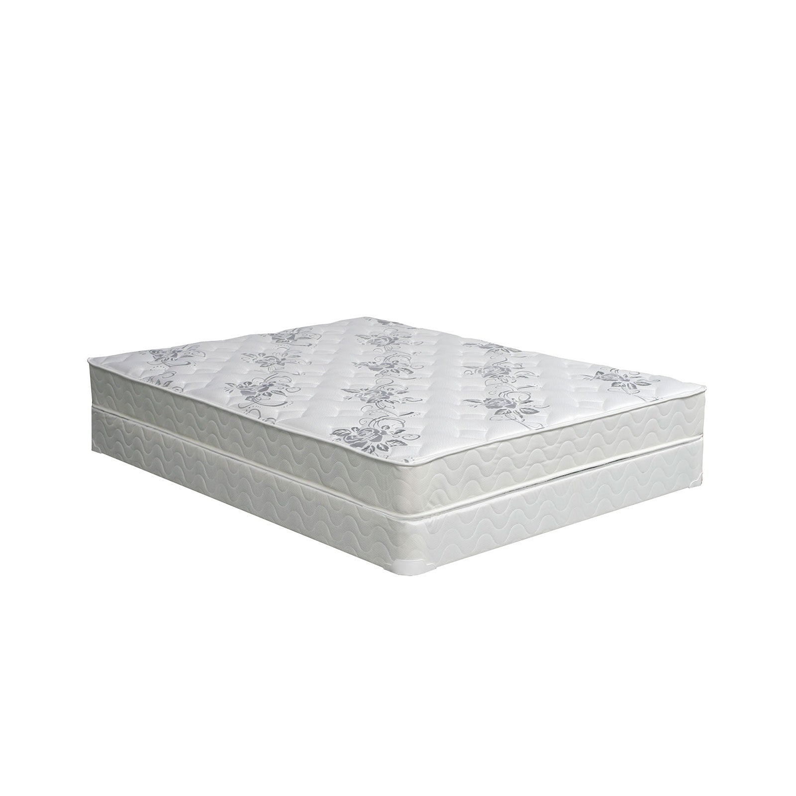 ELBERTYNA White 8" Tight Top Mattress, Cal.King FOA East