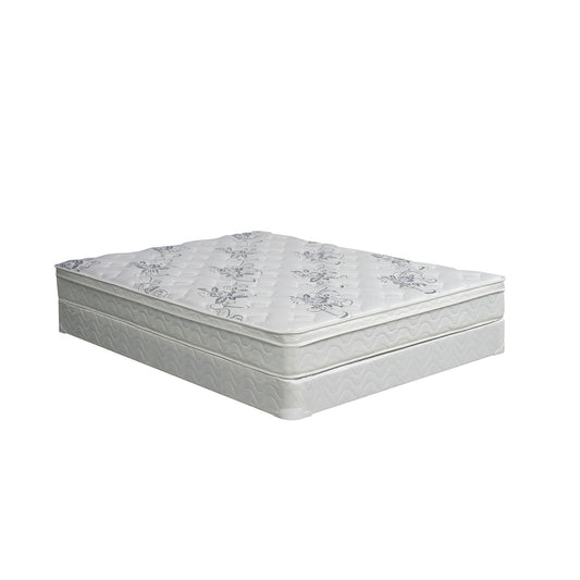 JALEN White 9" Euro Top Mattress, Cal.King FOA East