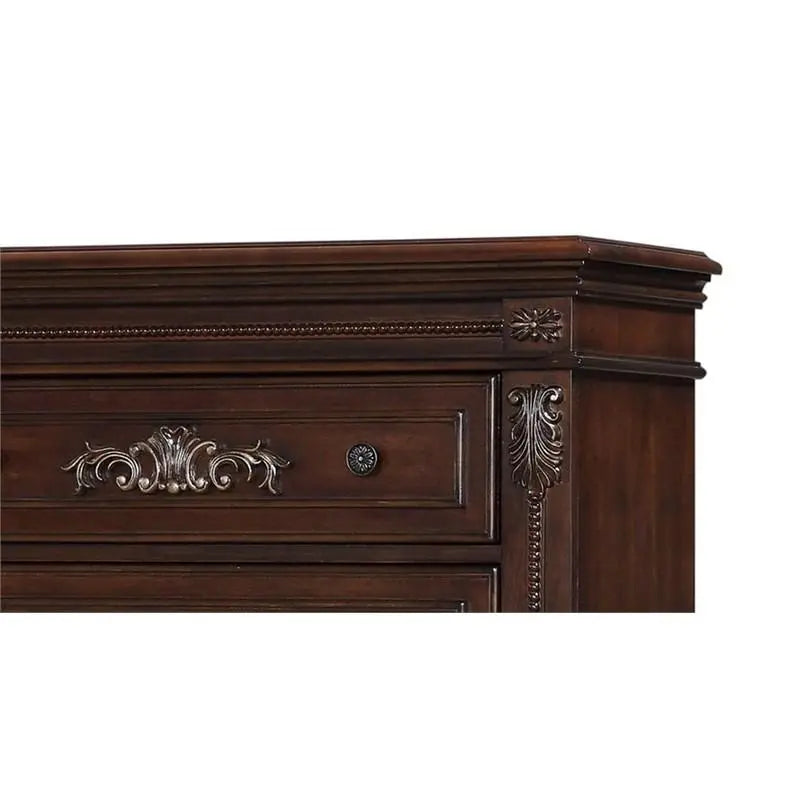 Destiny 6Pc Traditional Bedroom Set in Cherry Finish by Cosmos Furniture Cosmos Furniture