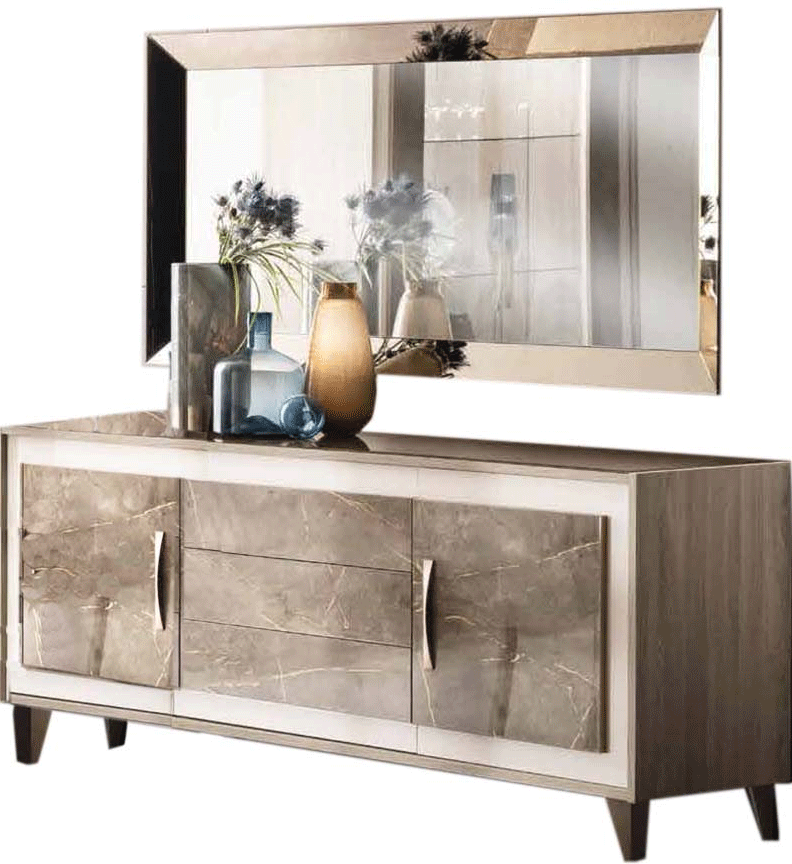 ESF Furniture - ArredoAmbra Buffet with Mirror - ARREDOAMBRAMIRRORBUF ESF Furniture