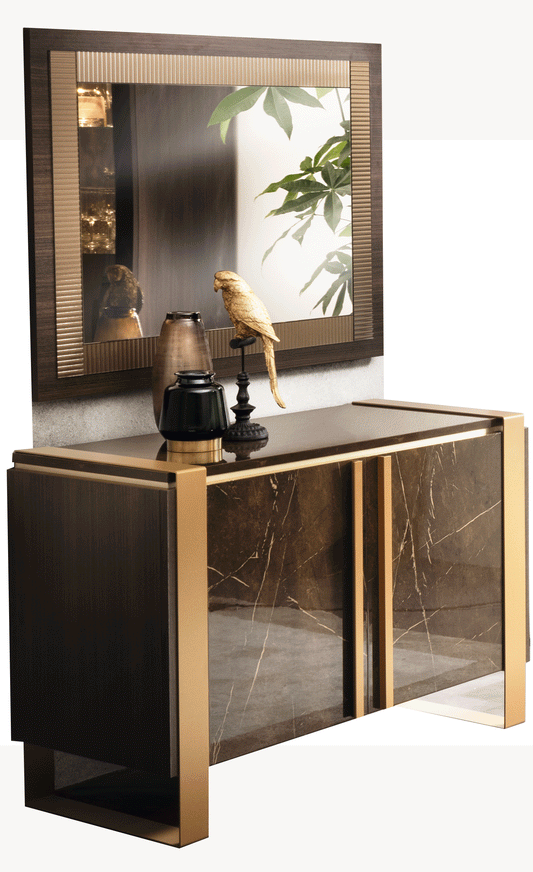 ESF Furniture - Essenza 2 Door Buffet with Small Mirror - ESSENZABUFFETMIRROR ESF Furniture