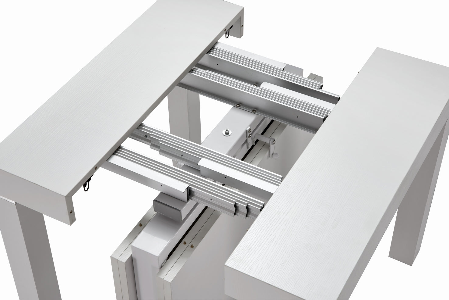 ESF Furniture - Extravaganza 7 Piece Dining Table Set 2241 Table Transformer with 3332 Chairs in Mat - 2241-3332 ESF Furniture