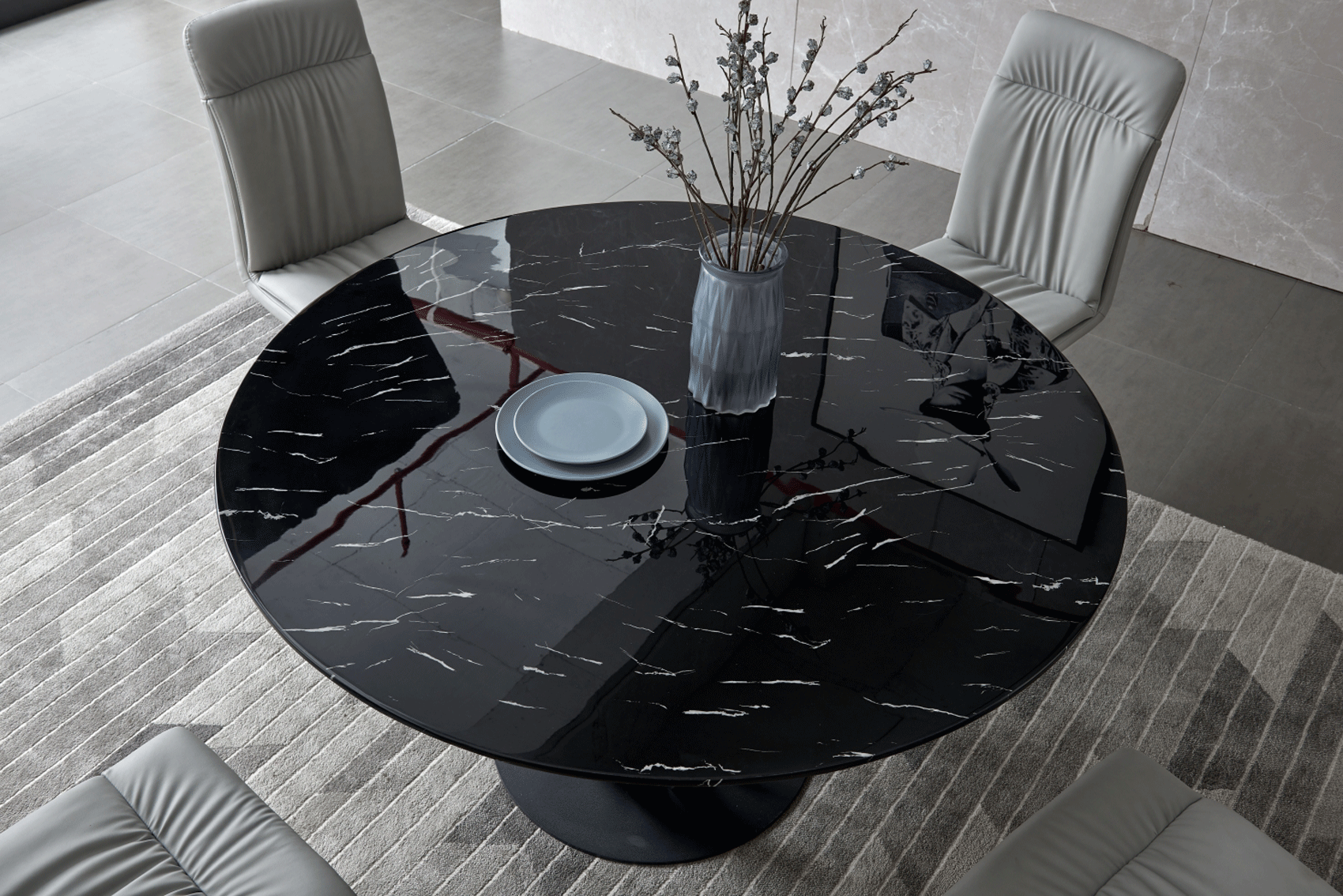 ESF Furniture - Extravaganza 315 Marble Dining Table - 315DININGTABLE ESF Furniture