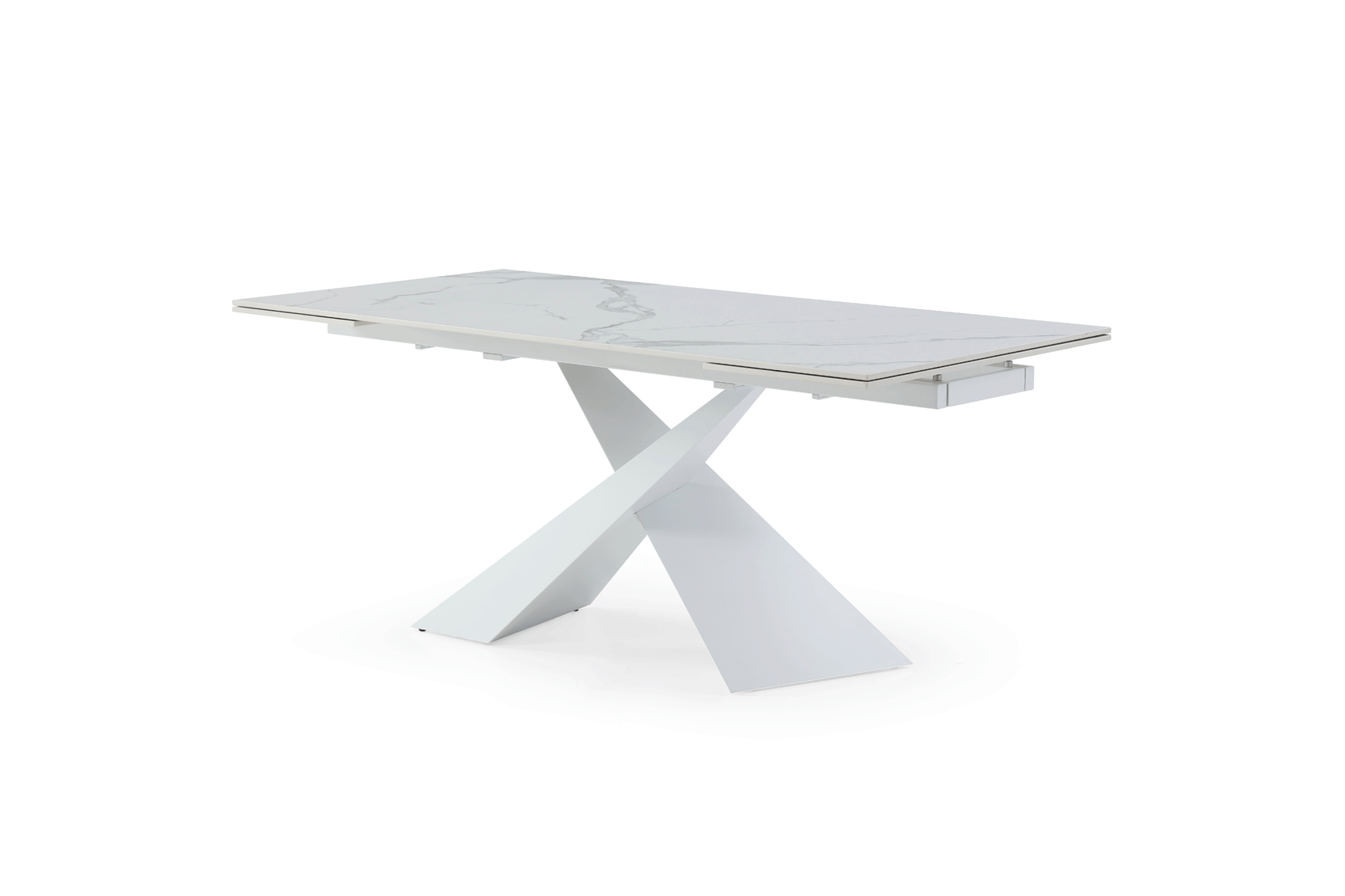 ESF Furniture - Extravaganza 9113 Dinning Table White w/ext - 9113DT ESF Furniture