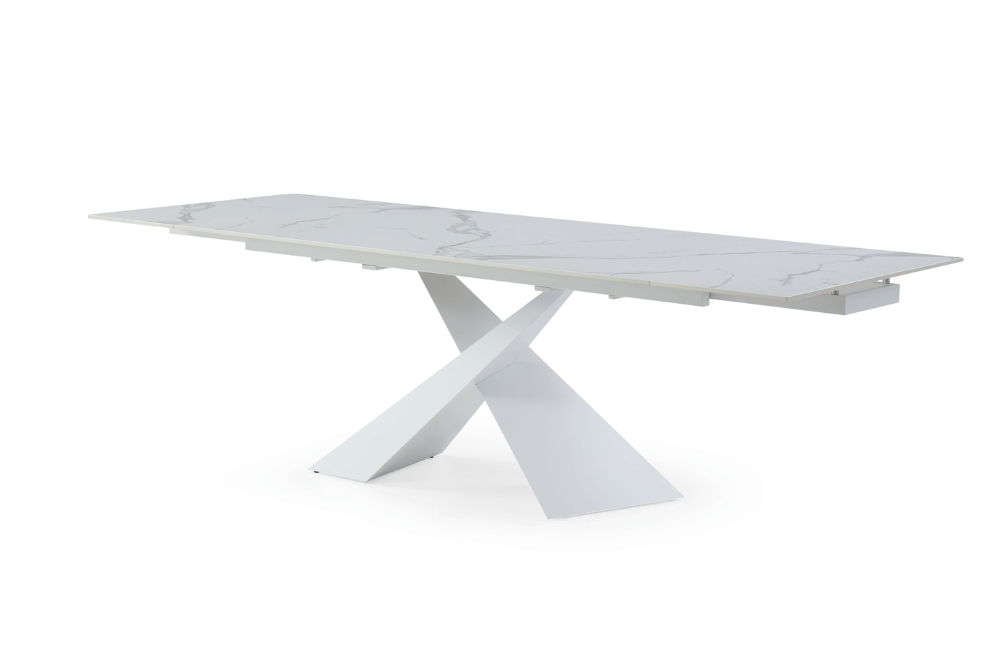 ESF Furniture - Extravaganza 9113 Dinning Table White w/ext - 9113DT ESF Furniture