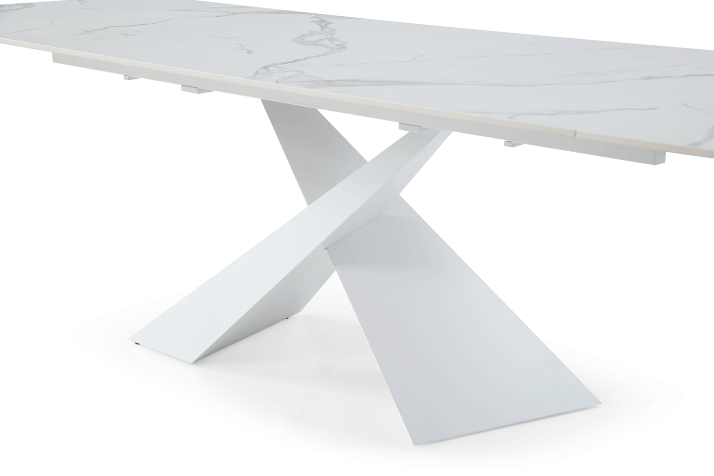 ESF Furniture - Extravaganza 9113 Dinning Table White w/ext - 9113DT ESF Furniture