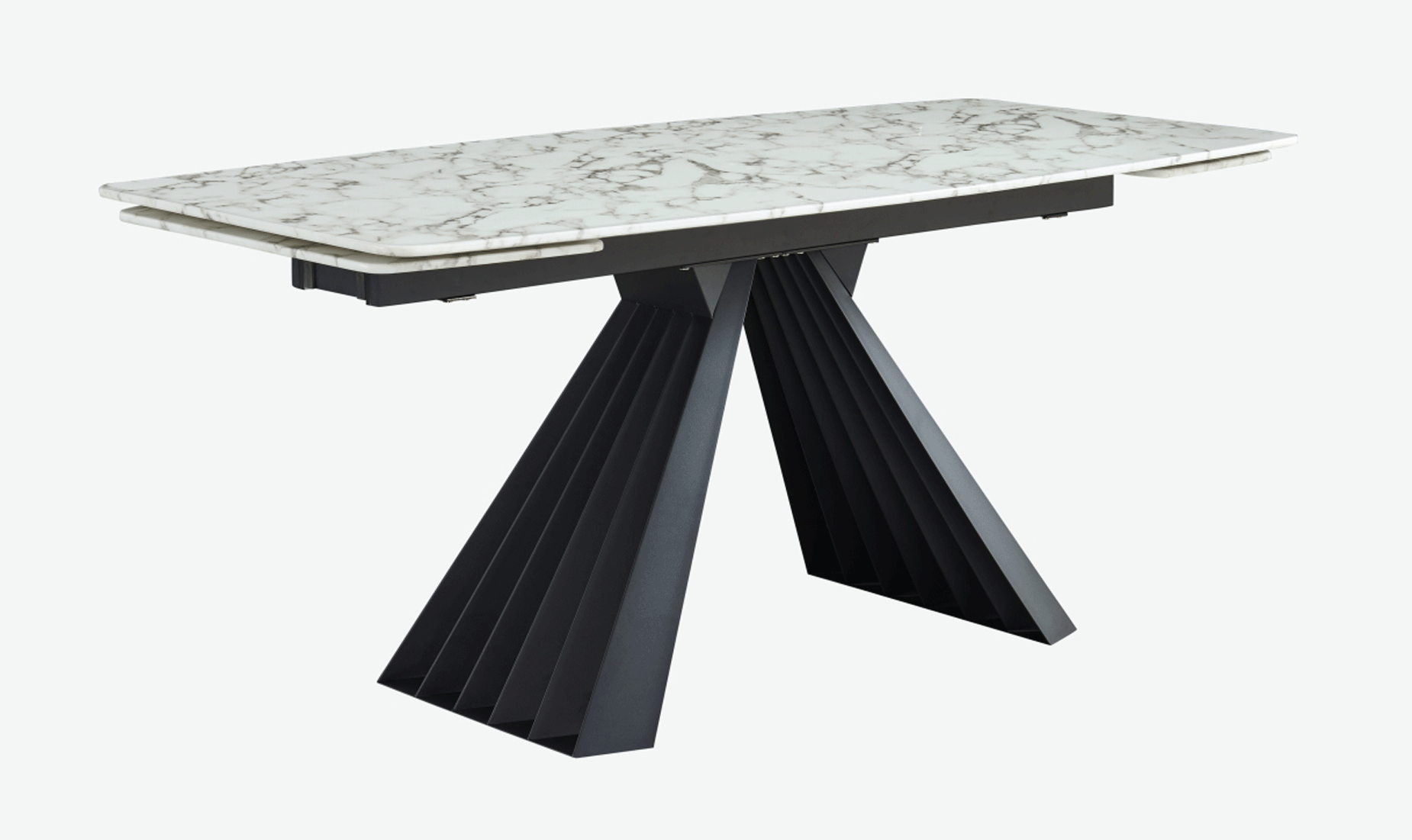 ESF Furniture - Extravaganza 152 Marble Dining Table with 196 Grey Chairs - 152DININGTABLE-196-4CHAIR ESF Furniture