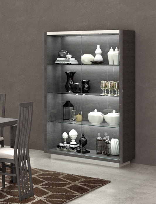 ESF Furniture - Mangano 2 Door China - MANGANO2DRCHINABROWN ESF Furniture