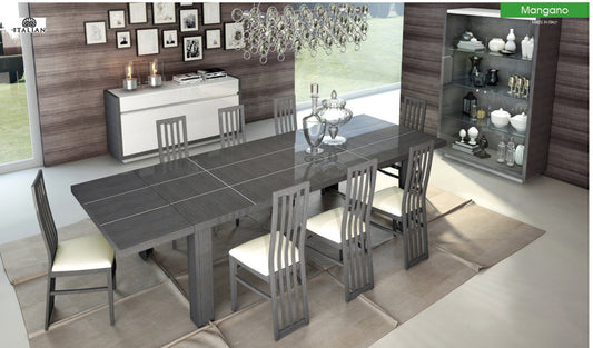 ESF Furniture - Mangano 11 Piece Dining Room Furniture Set in Grey - MANGANOGREY-11SET ESF Furniture