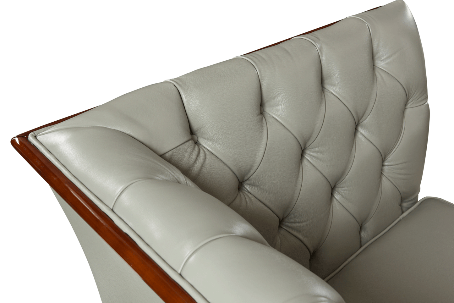 ESF Furniture - 401 Grey Leather Armchair - 4011 ESF Furniture