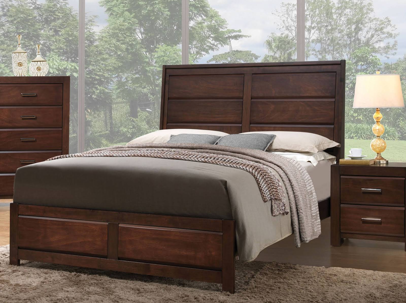 Oberreit Walnut Queen Bed ACME East