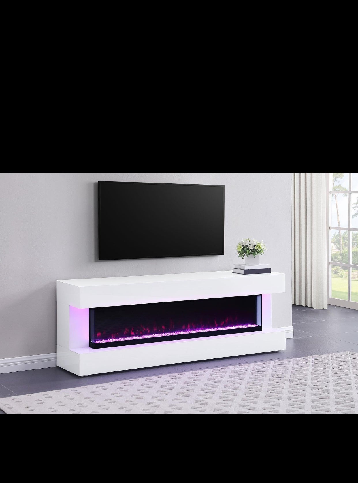 Vallerie 71" FIRE PLACE TV Stand with Bluetooth House to Home Furnishings LLC