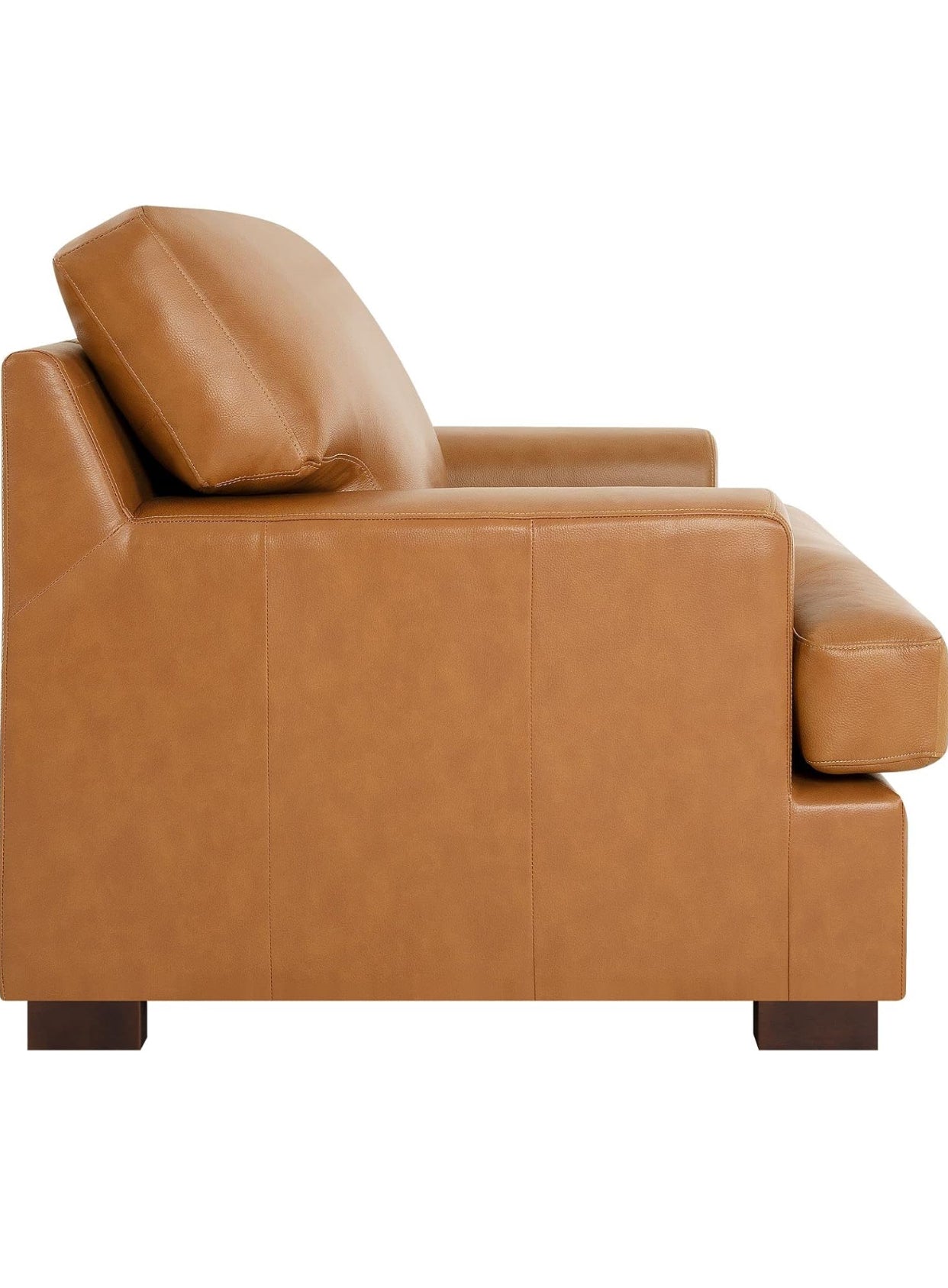 Genuine 3pc Cognac Leather (SOFA,LOVE SEAT & CHAIR) Premium Down Filled Cushions House to Home Furnishings LLC