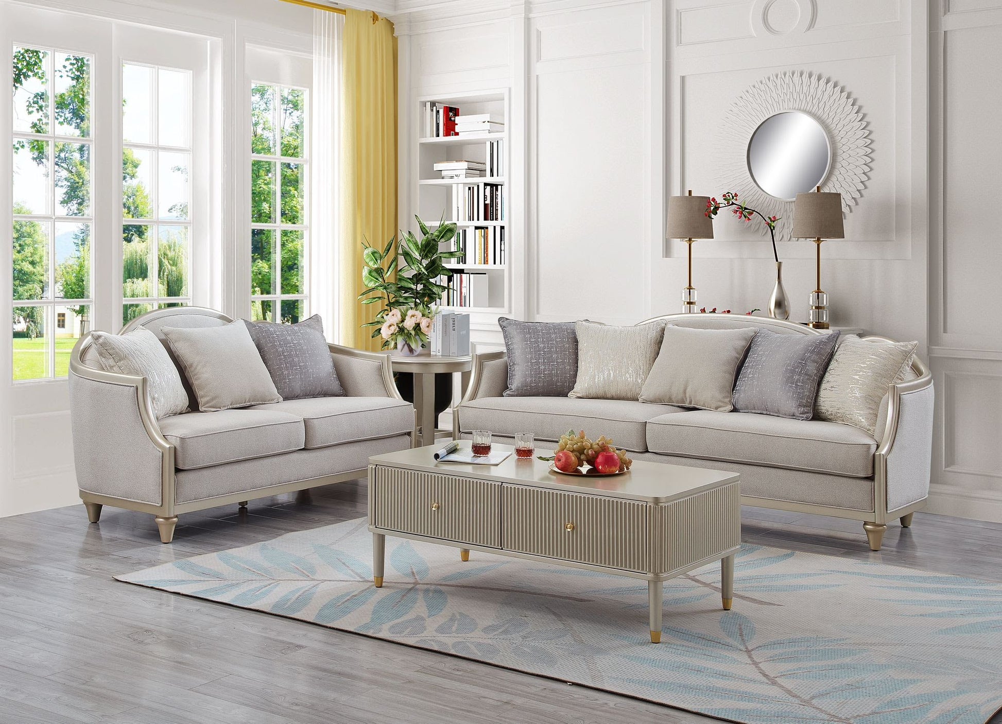 Amiri Traditional Sofa & Loveseat Massa Gallery Furniture