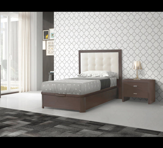 ESF Furniture - Regina 2 Piece Storage Full Size Bedroom Set in Wenge - REGINABEDFS-2SET ESF Furniture